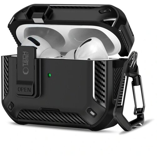 PULUZ OVITEK TECH-PROTECT CARBONOX ZA APPLE AIRPODS PRO 3, ZA&amp;Scaron;ČITNI OVITEK MAGSAFE, (5000264603) Slike