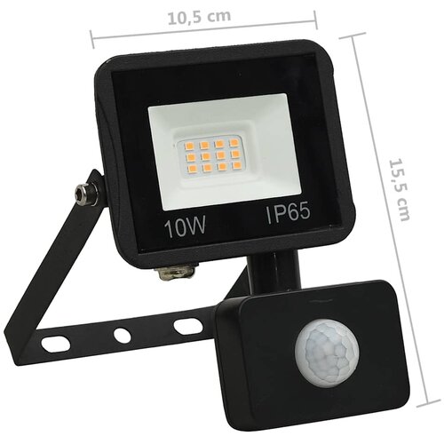  LED reflektor sa senzorom 10 W topli bijeli Slike