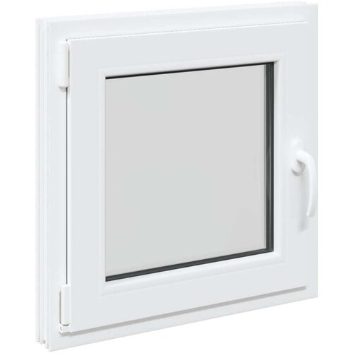  Prozor za podrum RISOR Bijeli 60 x 60 cm PVC i staklo - Bijeli 60 x 60 cm (trostruki sloj) Nagibanje i okretanje lijevo Slike