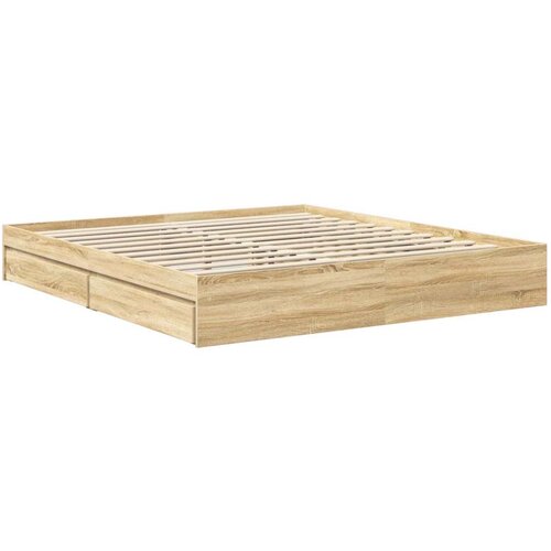  Krevet s od storage Sonoma hrast 180 x 200 cm Konstruirano drvo Slike