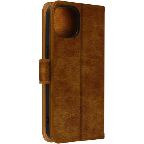 AVIZAR Ovitek denarnica za iPhone 15 Pro, serija Chesterfield - rjava, (20834114) Slike
