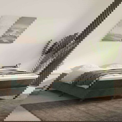  Madrac s oprugama tamnozeleni 140 x 190 x 20 cm bar&amp;scaron;unasti Slike