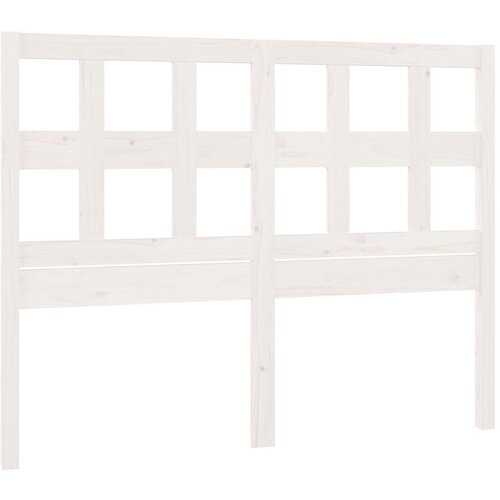 Maison Chic posteljno vzglavje - vzglavna omarica - nočna omarica belo 165,5x4x100 cm trdna borovina, (21705614) Slike