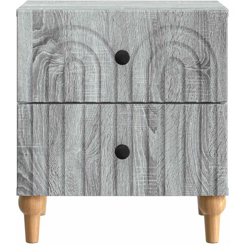  Noćni ormar s ladicama 2 pcs Siva sonoma 43 x 34,5 x 48 cm Slike