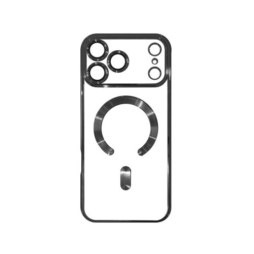  Silikonska futrola Magsafe Iphone 18 Pro Max CRNA Slike