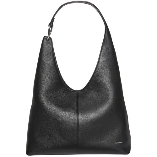 Calvin Klein Jeans Torbe Lv04f3543g Slouchy Leather Shoulder Črna Cene