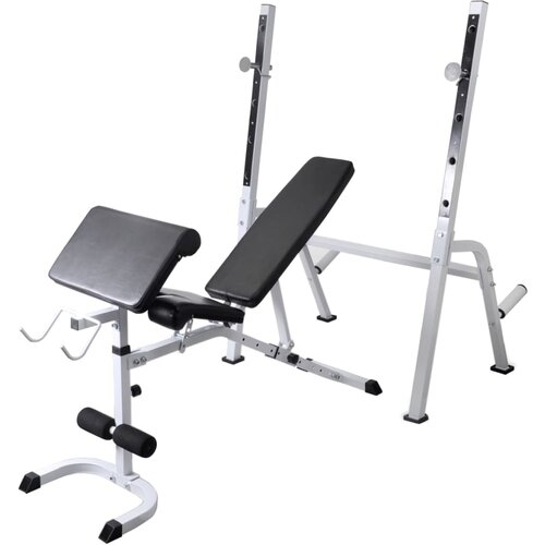  Klupa za vježbanje sa stalkom za utege i setom utega 60,5 kg Slike