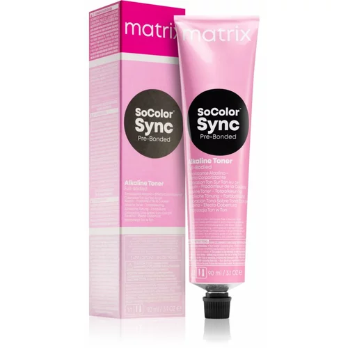 Matrix SoColor Sync Pre-Bonded Alkaline Toner Full-Bodied alkalni toner za lase odtenek 10V Extra Helles Blond Violett 90 ml