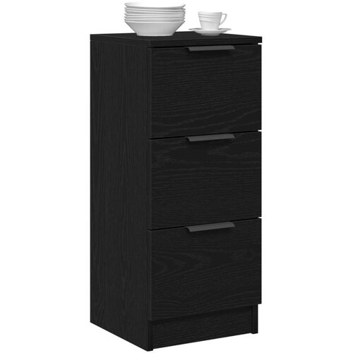 vidaXL Sideboard Crni hrast Konstruirano drvo Srednji Cene