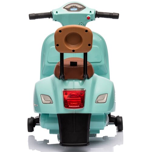  Skuter Vespa na akumulator sa sjedi&amp;scaron;tem od eko kože i naslonom - tirkizni Slike