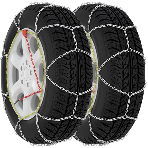 vidaXL Snežne verige za pnevmatike 2 kosa 16 mm SUV 4x4 vel. 400