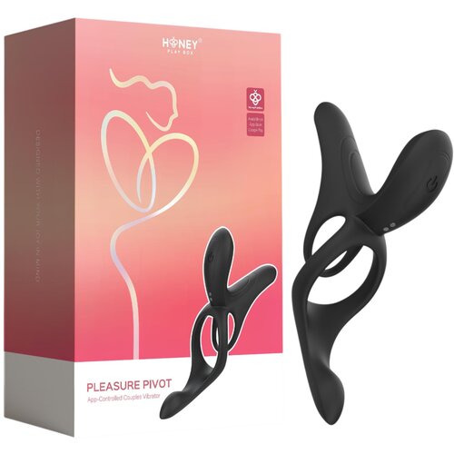 HoneyPlayBox Vibrator za pare - Pleasure Pivot, z aplikacijo, črn Slike