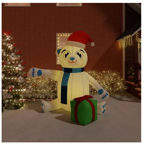  Božični napihljiv medved z LED lučkami 240 cm