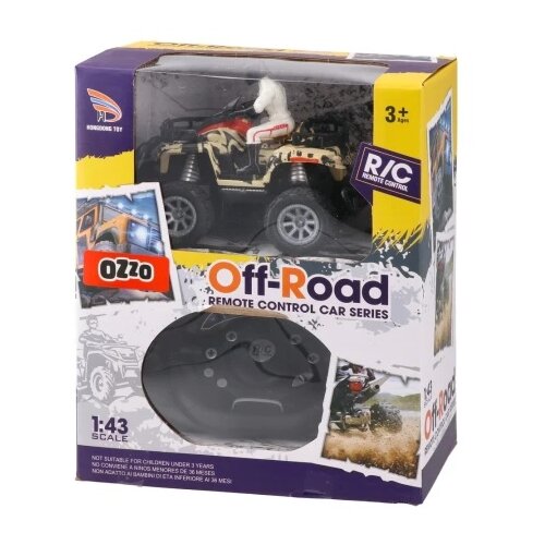 Ozzo Off road, kvad na daljinsko upravljanje sa volanom i figurom, maskirni, miks Slike