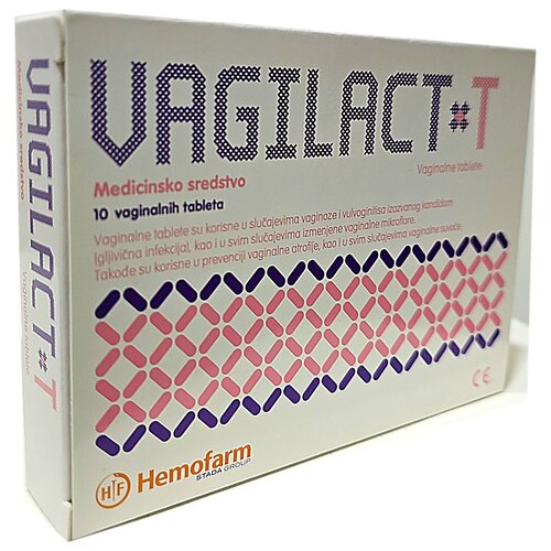 Hemofarm vagilact t 10 vaginalnih tableta Slike