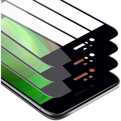 Cadorabo 3x Celozaslonska za&amp;scaron;čitna folija, združljiva z Apple iPhone 7 PLUS / 7S PLUS / 8 PLUS - Za&amp;scaron;čitna folija v transparentno s čarno - 3-pack Kaljeno steklo za za&amp;scaron;čito zaslona s trdoto 9, (20547946) Slike