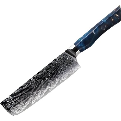  Damaskasti kuhinjski nož SE-37603 - Nakiri / Plava KP37603 Cijene