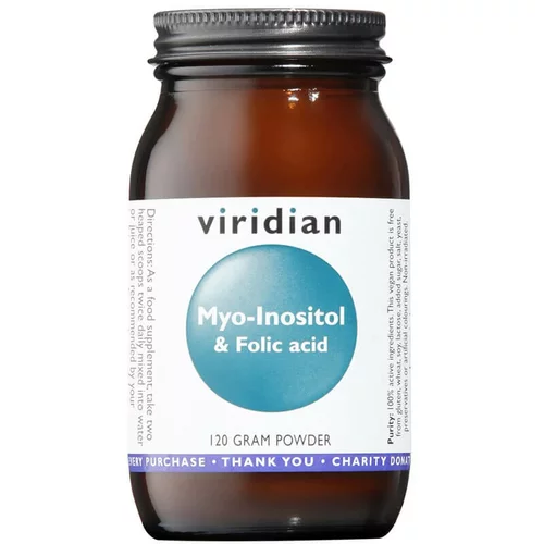 Viridian Nutrition Myo-Inositol s folno kislino (120g)