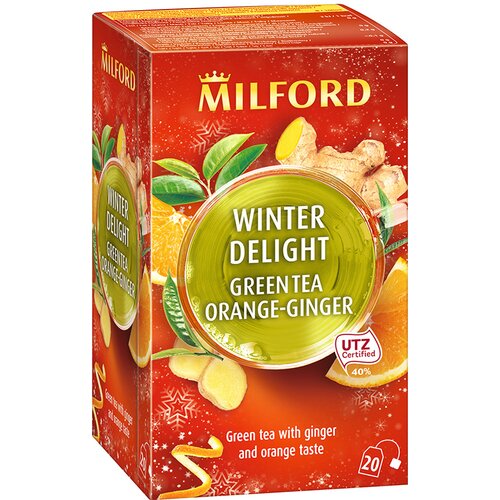 Milford winter delight zeleni čaj đumbir-pomorandža 20 kesica Slike