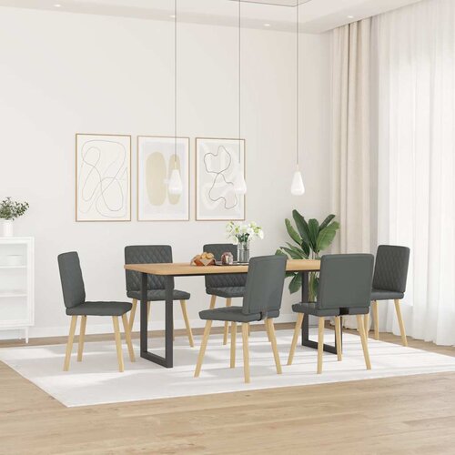 Maison Chic Jedilni stoli - Vzorci stoli 6 kosov temno sivo blago A1375, (22031825) Cene