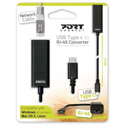 Port Designs Port adapter USB-C M -> RJ45 F 900126 Cijene