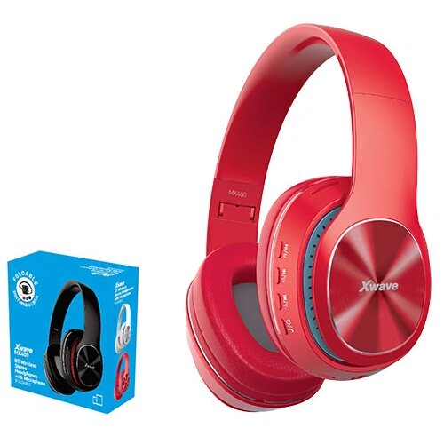  Xwave MX400 red Bluetooth slu&scaron;alice stereo sa mikrofonom v4.2/FM/microSD Cene