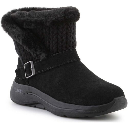 Skechers Polškornji Go Walk Arch Fit Boot True Embrace 144422-BBK Črna Cene
