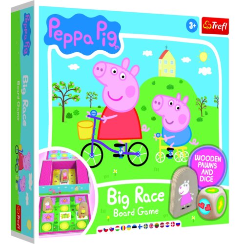 Peppa Pig Velika dirka Dru&amp;scaron;tvena igra na ploči Dirka Slike