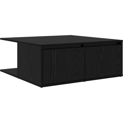 VidaXL Stolić za kavu Crni hrast 80 x 80 x 31 cm Konstruirano drvo Slike
