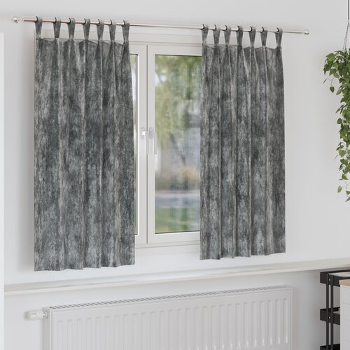 vidaXL žametne zavese 2 kosa z očesci sive 175x140 cm Cene