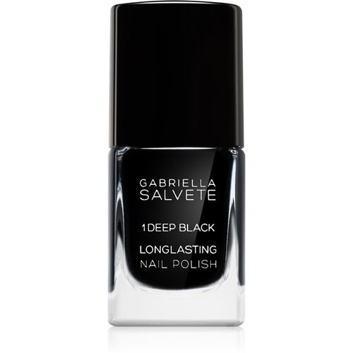Gabriella Salvete Longlasting Enamel dolgoobstojni lak za nohte z visokim sijajem 11 ml odtenek 01 Deep Black Cene