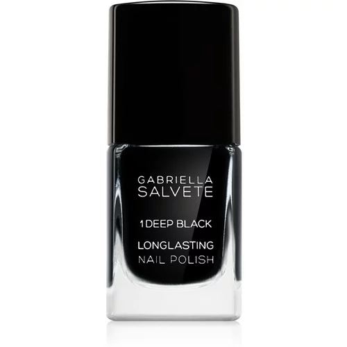 Gabriella Salvete longlasting enamel dugotrajni lak za nokte s visokim sjajem 11 ml nijansa 01 deep black