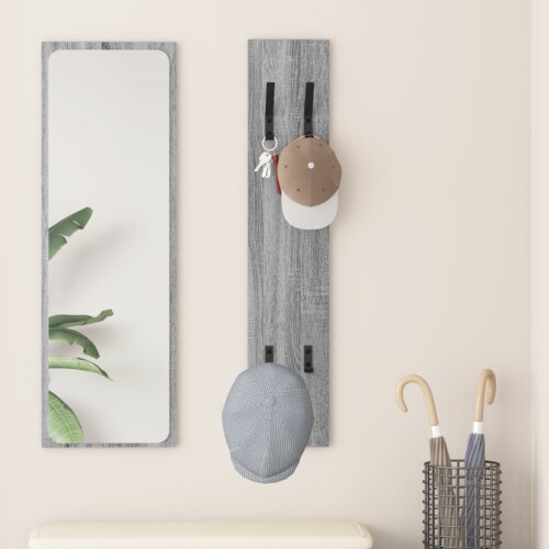 vidaXL Nadwyčajna obešalnik za plašče Siva sonoma 20 x 1.5 x 100 cm Cene