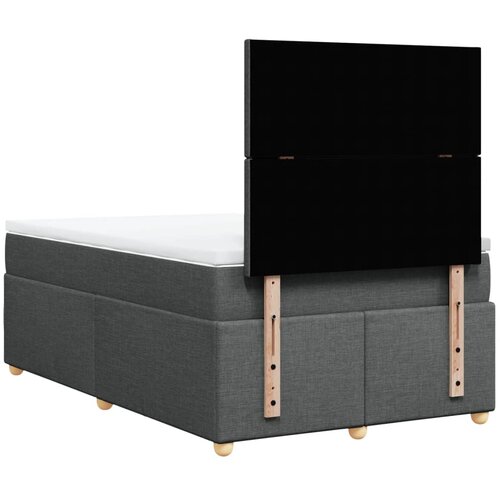  box spring s madracem tamnosivi 120 x 190 cm tkanina Slike