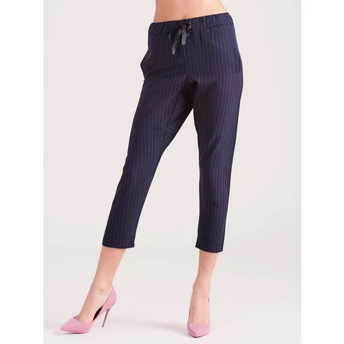 Yups Navy pants 7/8 with white pinstripes