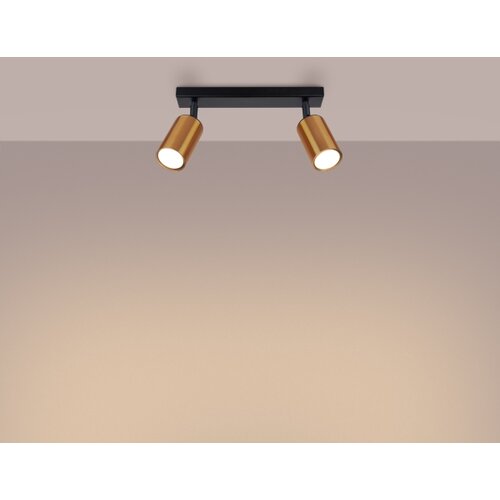 Sollux Lighting Sollux SL.1375 - Spot svetiljka WINX 2xGU10/10W/230V crna/bakrena Slike