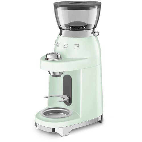 Smeg CGF03PGEU kavni mlincek v pastelno zeleni barvi. Slike