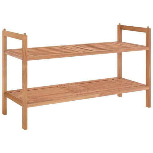 VidaXL Stalak za cipele 69 x 27 x 41 cm od masivnog drva oraha Slike