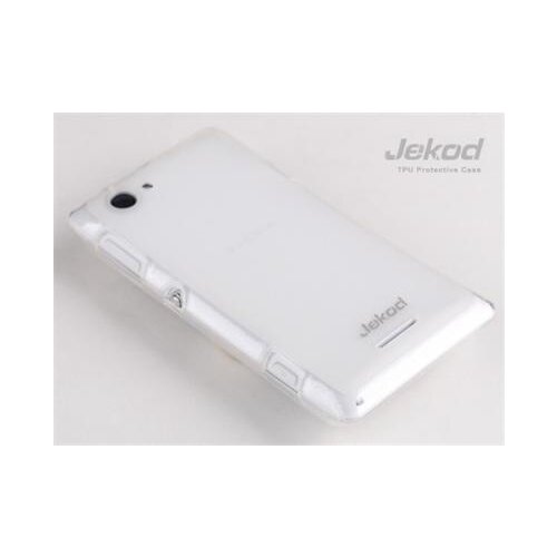 Jekod silikonski ovitek Sony Xperia E1 prozoren TPU/T + Za&amp;scaron;čitna folija Slike