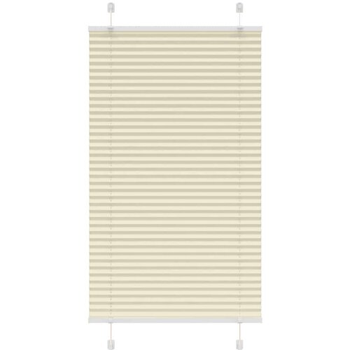 vidaXL Plisirana roleta krem 75x150 cm širina tkanine 74,4 cm Cene
