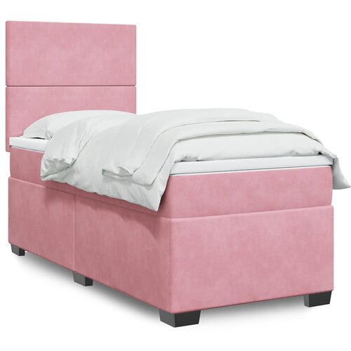Box spring krevet s madracem ružičasti 100x200 cm bar&scaron;unasti Cijene