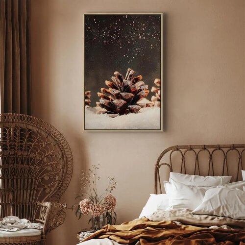  Slika - Winter Pine Cone (1 Part) Vertical 80x120 Cene