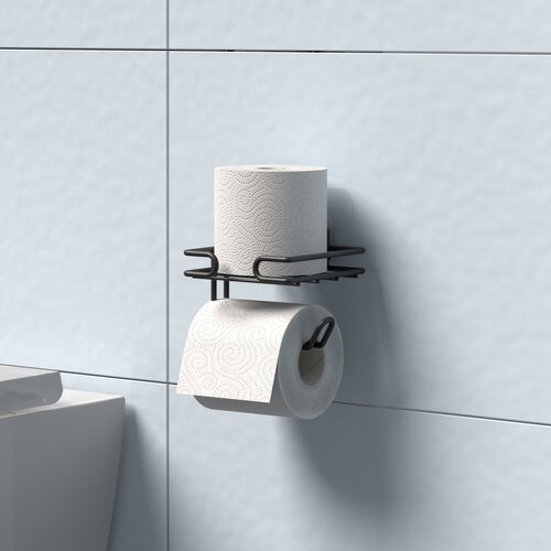 Tekno-Tel držač za toalet papir mg335c, Crni Slike