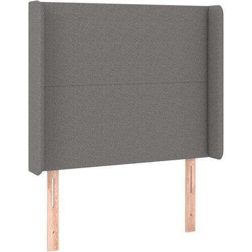 Maison Chic vzglavna omarica - nočna omarica - posteljna omarica z u&amp;scaron;esi temno sivo 83x16x118/128 cm blago, (21707829) Slike