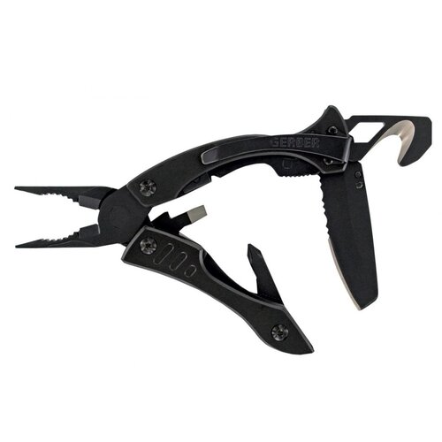 Gerber Crucial multi tool pliers Full-size 5 tools Black Slike