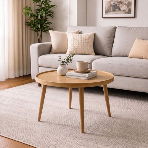 Hanah home klub sto Polen 80, 80 cm, hrast Cene