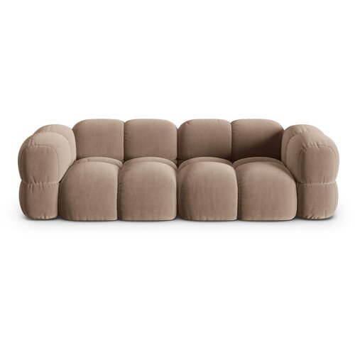 Cosmopolitan Design Rjava žametna sedežna garnitura 250 cm Loretto – Cene