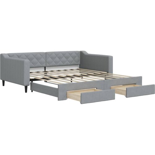 VidaXL Izvlečna dnevna postelja s predali brez vzmetnice 100x190 cm, (22053491) Slike