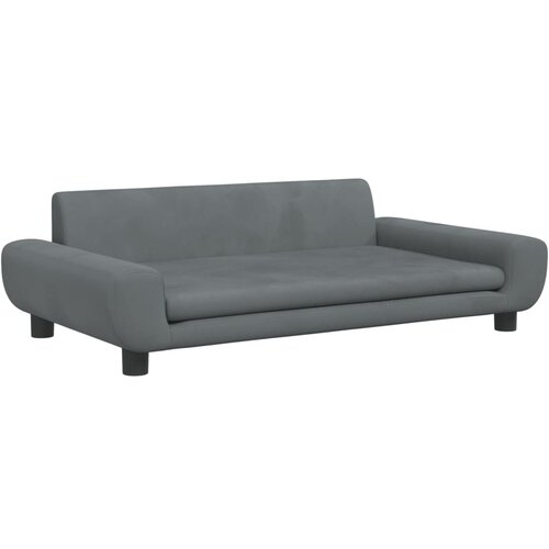 Maison Chic Otroški kavč - Otroški divan - Otroški sedež temno siv 100x54x33 cm žamet, (21729560) Cene