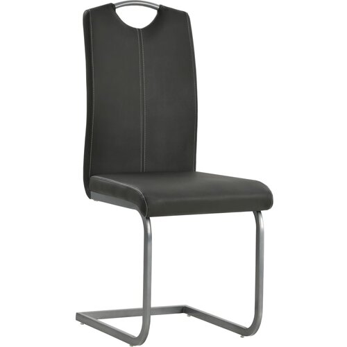Maison Chic Nihajni Jedilni stoli - Vzorci stoli 4 kosi sivo umetno usnje A1582, (22031484) Slike